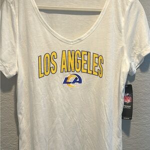 White Los Angeles Graphic Women's Top